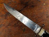 1840 Rodgers & Sons Marked Rose New York American Coffin Handle Clip Point Bowie Knife *RARE* - 3 of 10