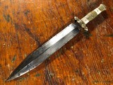 Samuel Hancock & Sons Sheffield Civil War Spear Point Bowie Knife Patriotic Eagle Motto Pearl EXCELLENT *RARE* - 14 of 15