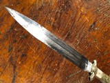 Samuel Hancock & Sons Sheffield Civil War Spear Point Bowie Knife Patriotic Eagle Motto Pearl EXCELLENT *RARE* - 8 of 15