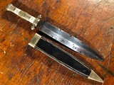 Samuel Hancock & Sons Sheffield Civil War Spear Point Bowie Knife Patriotic Eagle Motto Pearl EXCELLENT *RARE* - 2 of 15