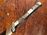 Samuel Hancock & Sons Sheffield Civil War Spear Point Bowie Knife Patriotic Eagle Motto Pearl EXCELLENT *RARE* - 7 of 15