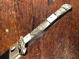 Samuel Hancock & Sons Sheffield Civil War Spear Point Bowie Knife Patriotic Eagle Motto Pearl EXCELLENT *RARE* - 5 of 15