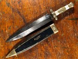 Samuel Hancock & Sons Sheffield Civil War Spear Point Bowie Knife Patriotic Eagle Motto Pearl EXCELLENT *RARE* - 1 of 15