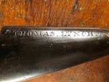 8 Gauge New England Flintlock Long Fowler Punt Gun 56" bbl ID'd ~Thomas Lynch~ Maritime Muzzleloader Shotgun - 7 of 15