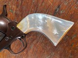 1873 Colt Single Action Army .45 Revolver 4 3/4" Nickel Pearl 1st Gen SAA Blackpowder Frame 1884 - 5 of 15