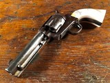 1873 Colt Single Action Army .45 Revolver 4 3/4" Nickel Pearl 1st Gen SAA Blackpowder Frame 1884 - 15 of 15