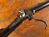 New Model 1859 Sharps Percussion Civil War Cavalry Carbine w/ Patchbox Original Military Breechloader - 9 of 15