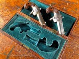 Wonderful Cased PAIR Colt No. 2 Second Model Derringer Pocket Pistols .41 Wild West Gambler Guns - 6 of 15
