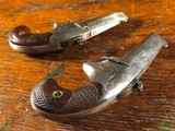 Wonderful Cased PAIR Colt No. 2 Second Model Derringer Pocket Pistols .41 Wild West Gambler Guns - 15 of 15