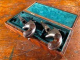 Wonderful Cased PAIR Colt No. 2 Second Model Derringer Pocket Pistols .41 Wild West Gambler Guns - 7 of 15