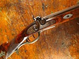 Outstanding FULL PEWTER MOUNTED Half Stock Percussion Hawken Style Plains Rifle *RARE* 14+lbs American Eagle - 1 of 15