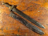 Civil War Confederate CS Star Pommel Foot Artillery Short Sword w/ Scabbard *RARE* - 6 of 14