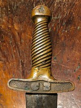 Civil War Confederate CS Star Pommel Foot Artillery Short Sword w/ Scabbard *RARE* - 10 of 14
