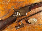 1860 Spencer Lever Action Military Rifle Civil War ID'd Hiram Yattaw 118th New York w/ Bayonet & Buckle - 1 of 15