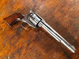 1873 Colt Single Action Army Frontier Six Shooter Revolver .44-40 WCF Nickel 7 1/2" 1880 Antique Wild West SAA - 1 of 15