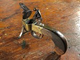 1800 Brass Frame Pistol Style Flintlock Tinder Lighter Fire Starter ANTIQUE Federal American Table Striking Light - 2 of 7