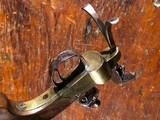 1800 Brass Frame Pistol Style Flintlock Tinder Lighter Fire Starter ANTIQUE Federal American Table Striking Light - 7 of 7