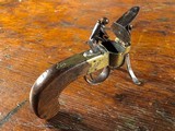 1800 Brass Frame Pistol Style Flintlock Tinder Lighter Fire Starter ANTIQUE Federal American Table Striking Light - 3 of 7