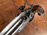 Massive Charles Lancaster London Percussion Double Barrel SxS Howdah Pistol Engraved Tiger Gun .66 Cal - 7 of 15