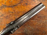 Massive Charles Lancaster London Percussion Double Barrel SxS Howdah Pistol Engraved Tiger Gun .66 Cal - 13 of 15