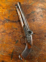 Massive Charles Lancaster London Percussion Double Barrel SxS Howdah Pistol Engraved Tiger Gun .66 Cal - 14 of 15