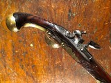 Sebastian Jobst Linz Austria French & Indian War Flintlock Officer's Pistol Carved & Engraved Beautiful! - 13 of 15
