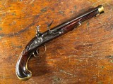 Sebastian Jobst Linz Austria French & Indian War Flintlock Officer's Pistol Carved & Engraved Beautiful! - 1 of 15