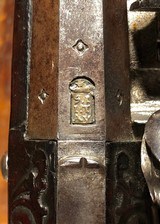 Sebastian Jobst Linz Austria French & Indian War Flintlock Officer's Pistol Carved & Engraved Beautiful! - 7 of 15