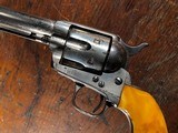 1873 Colt Single Action Army .45 Revolver 1st Gen Blackpowder Frame SAA 1877 Nickel Ivory 7 1/2" Beautiful! - 4 of 15