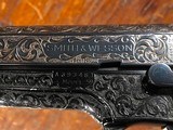 Smith & Wesson Model 59 Double Action Semi Auto Pistol Custom Engraved w/ Carved Ivory Grips 9mm S&W - 4 of 11
