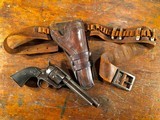 1873 Colt Single Action Army 1st Gen Blackpowder Frame SAA 1893 .38-40 WCF 5 1/2" w/ Gun Belt Rig - 1 of 15