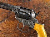 1877 Colt Thunderer Double Action .41 Revolver Factory Soft Finish Ordered & Engraved by Winchester Nickel Ivory *RARE* - 6 of 15