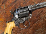 1877 Colt Thunderer Double Action .41 Revolver Factory Soft Finish Ordered & Engraved by Winchester Nickel Ivory *RARE* - 9 of 15