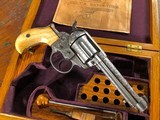 1877 Colt Thunderer Double Action .41 Revolver Factory Soft Finish Ordered & Engraved by Winchester Nickel Ivory *RARE* - 1 of 15