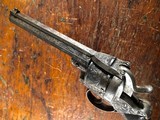 Auguste Francotte Large Relief Engraved Lefaucheux Double Action 11mm Pinfire Revolver Ebony Grips NICE! - 11 of 15