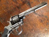 Auguste Francotte Large Relief Engraved Lefaucheux Double Action 11mm Pinfire Revolver Ebony Grips NICE! - 3 of 15