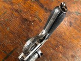 Auguste Francotte Large Relief Engraved Lefaucheux Double Action 11mm Pinfire Revolver Ebony Grips NICE! - 14 of 15