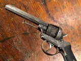 Auguste Francotte Large Relief Engraved Lefaucheux Double Action 11mm Pinfire Revolver Ebony Grips NICE! - 10 of 15