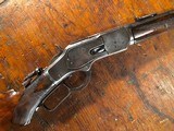 1873 Winchester Deluxe Lever Action Carbine Pistol Grip XX Wood Tang Sight .38-40 WCF 1883 - 3 of 15