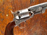 1851 Colt Navy Percussion Civil War Revolver Early 1861 Col. Colt Address #'s Matching Nickel NICE! - 3 of 15