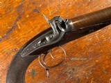 Trulock & Son Dublin Ireland Percussion Double Barrel Howdah Pistol .68 Cal Fine Engraved SxS Tiger Gun - 3 of 15