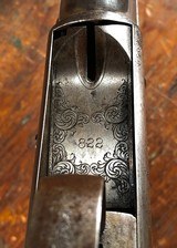 Nimschke Engraved 1882 Spencer Grade A 1st Model Deluxe Pump Shotgun Exhibition Quality Italian Walnut Turkish Damascus *RARE* - 10 of 15