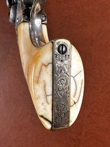 Extraordinary Factory Engraved 1851 Colt Navy Revolver 1861 Civil War US Army Shipped Officer Presentation Cuirassier Carved Ivory Grips *RARE* - 15 of 15