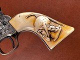 Extraordinary Factory Engraved 1851 Colt Navy Revolver 1861 Civil War US Army Shipped Officer Presentation Cuirassier Carved Ivory Grips *RARE* - 7 of 15