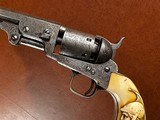 Extraordinary Factory Engraved 1851 Colt Navy Revolver 1861 Civil War US Army Shipped Officer Presentation Cuirassier Carved Ivory Grips *RARE* - 5 of 15