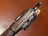 1873 Colt Single Action Army .44-40 Engraved Nickel Gold Carved Eagle Ivory Grips 1880 - Attributed to Western Movie Star BUCK JONES - 9 of 15