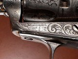 1873 Colt Single Action Army .44-40 Engraved Nickel Gold Carved Eagle Ivory Grips 1880 - Attributed to Western Movie Star BUCK JONES - 8 of 15