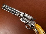 1873 Colt Single Action Army .44-40 Engraved Nickel Gold Carved Eagle Ivory Grips 1880 - Attributed to Western Movie Star BUCK JONES - 6 of 15