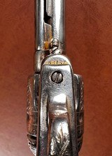 1873 Colt Single Action Army .44-40 Engraved Nickel Gold Carved Eagle Ivory Grips 1880 - Attributed to Western Movie Star BUCK JONES - 12 of 15