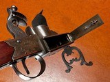 Large & Exceptional Richards London Flintlock Tinder Lighter Fire Starter Pistol Heavy Brass Candlestick w/ Door Circa 1790-1820 - 6 of 11